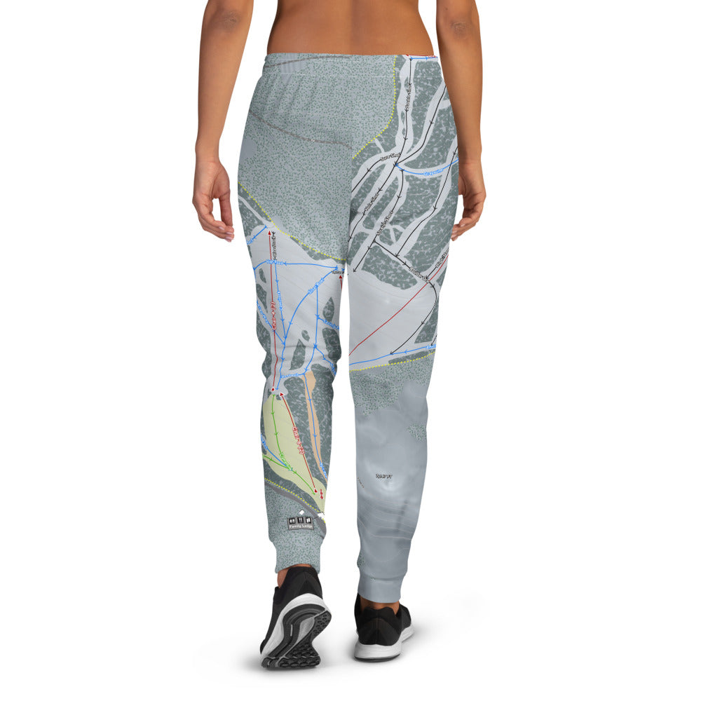 Dodge Ridge, California Ski Trail Map Women's Mid-Layer - Powderaddicts