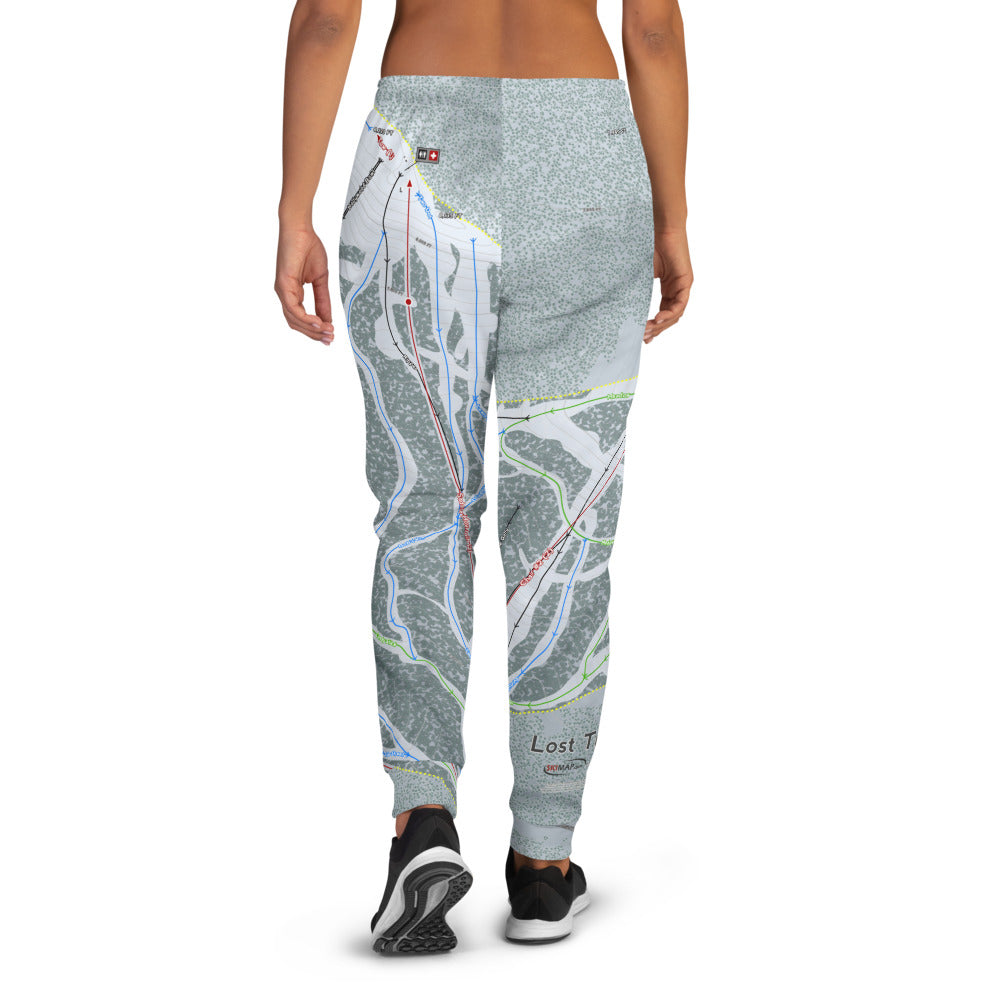 Lost Trail, Montana Ski Trail Map Women's Mid-Layer - Powderaddicts
