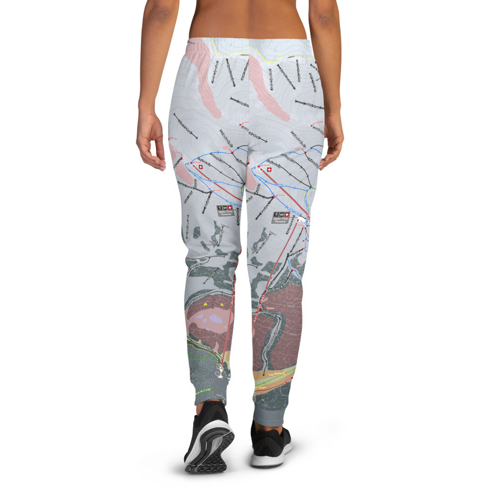 Alyeska, Alaska Ski Trail Map Women&#39;s Mid-Layer - Powderaddicts