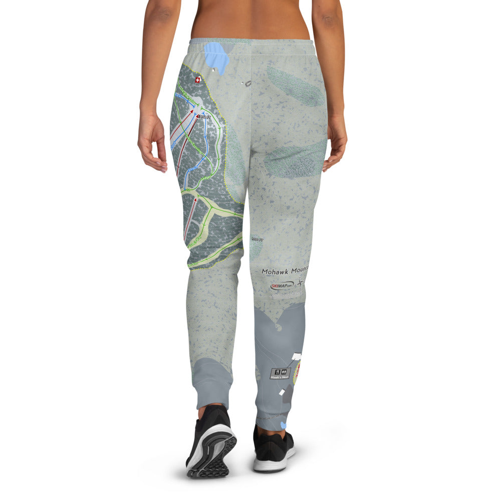 Mohawk Mountain, Connecticut Ski Trail Map Women's Mid-Layer - Powderaddicts