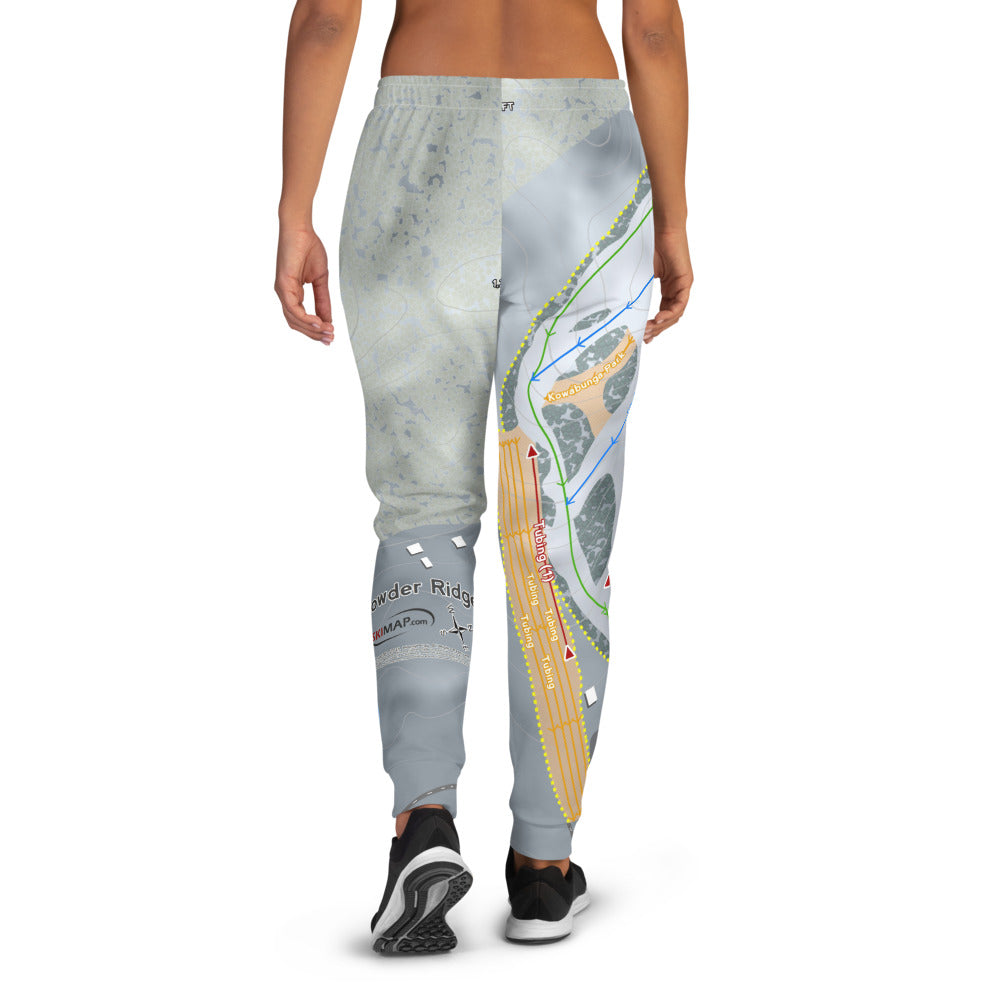 Powder Ridge, Connecticut Ski Trail Map Women's Mid-Layer - Powderaddicts