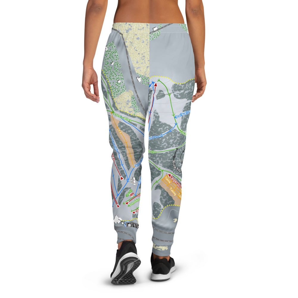 Cascade Mountain, Wisconsin Ski Trail Map Women's Mid-Layer - Powderaddicts