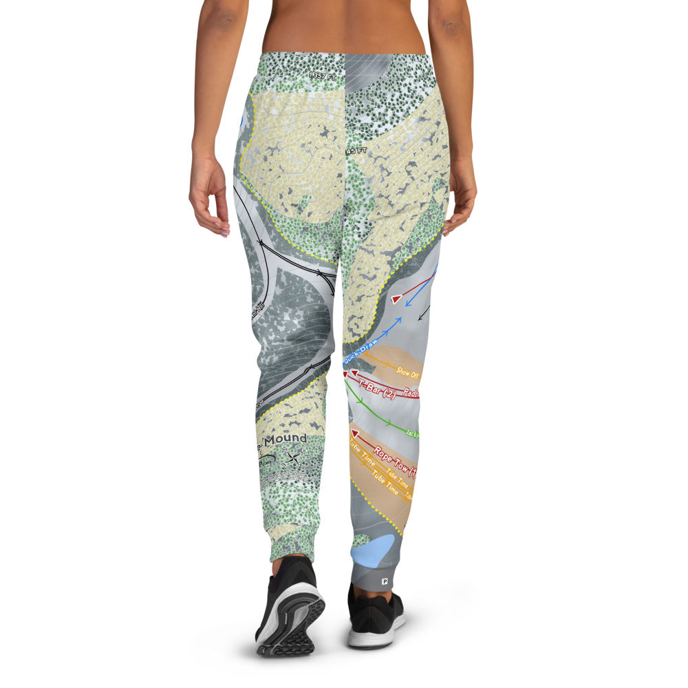 Bruce Mound, Wisconsin Ski Trail Map Women's Mid-Layer - Powderaddicts