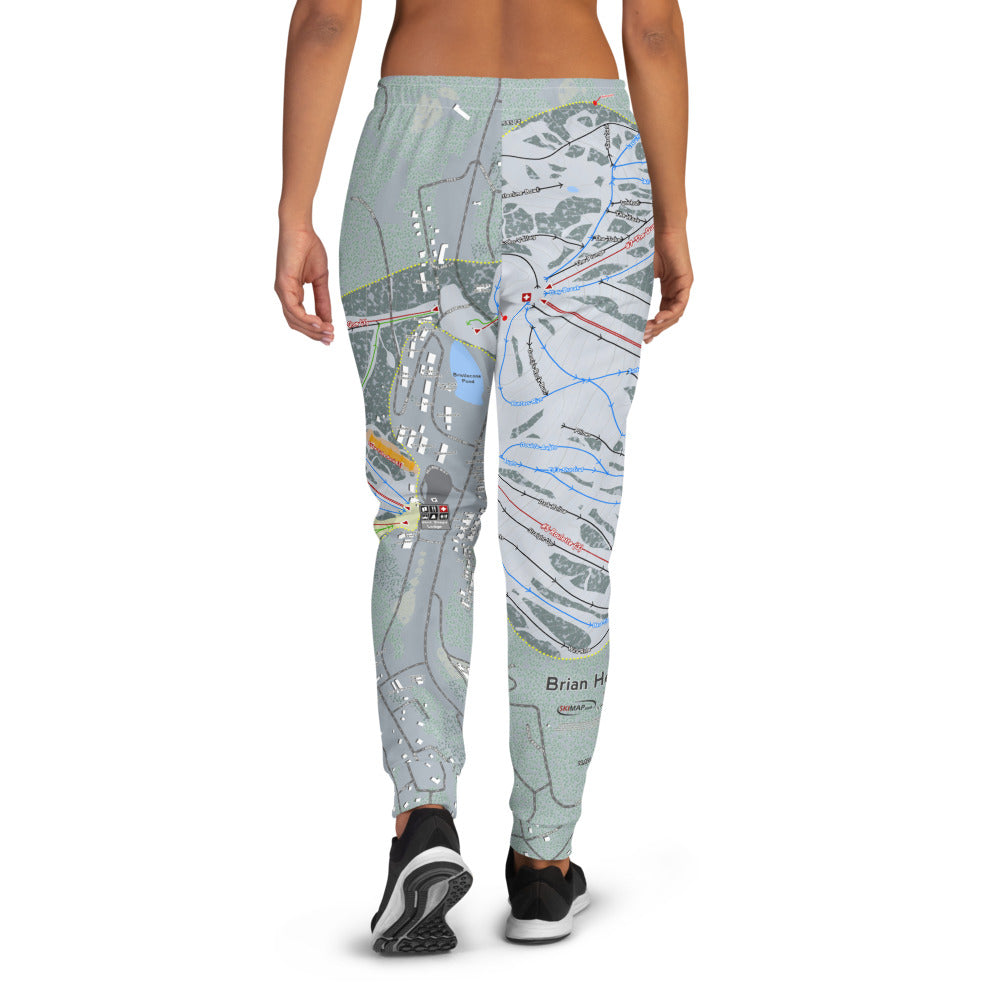 Brian Head, Utah Ski Trail Map Women's Mid-Layer - Powderaddicts