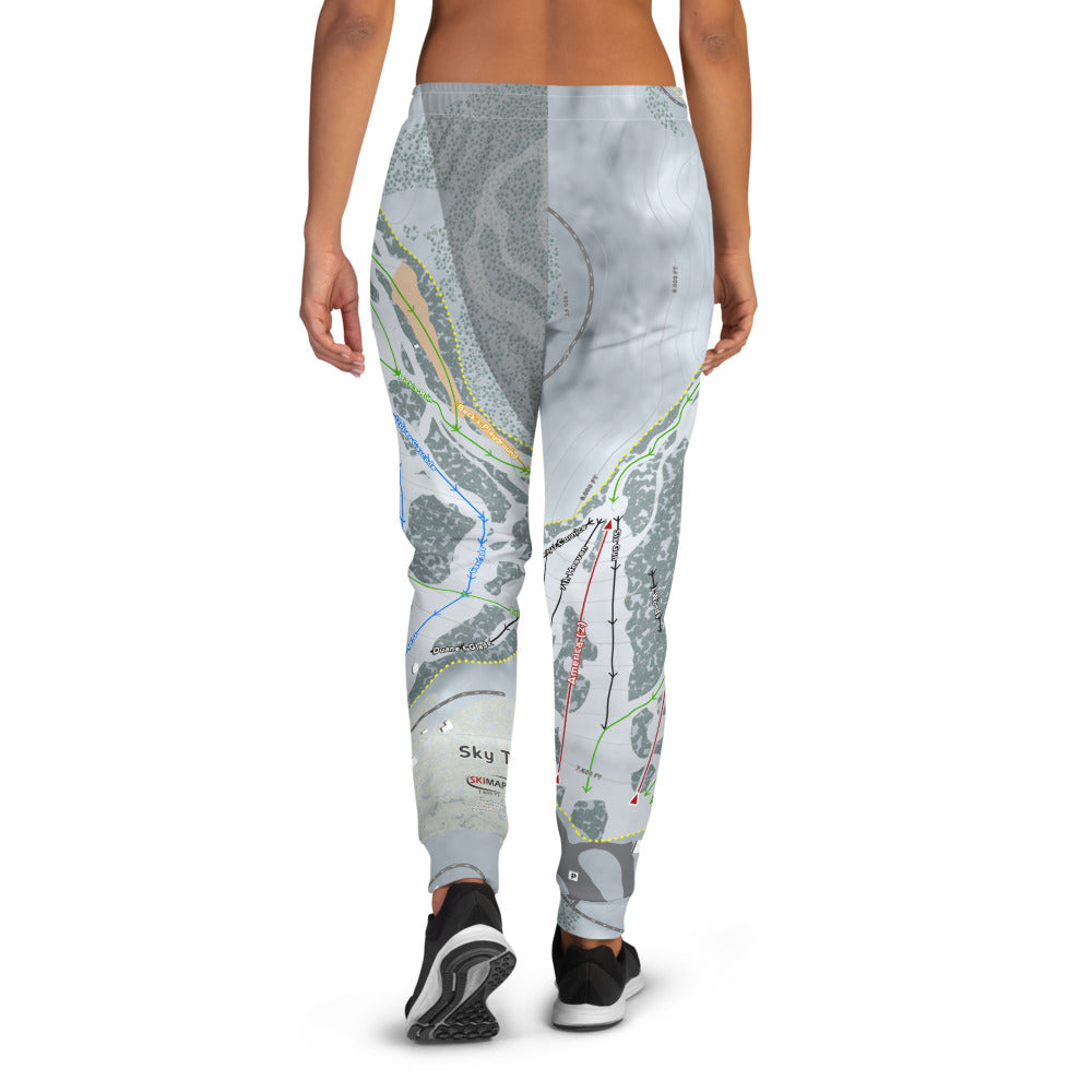 Sky Tavern, Nevada Ski Trail Map Women's Mid-Layer - Powderaddicts