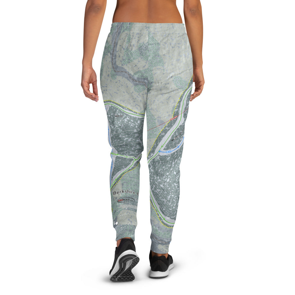 Berkshire East, Massachusetts Ski Trail Map Women's Mid-Layer - Powderaddicts