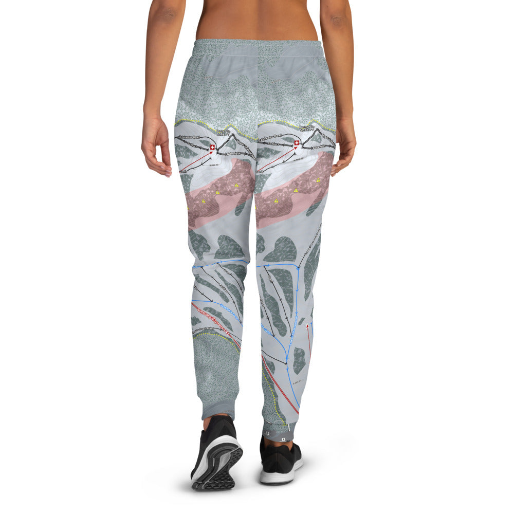 Snoqualmie, Washington Ski Trail Map Women's Mid-Layer - Powderaddicts