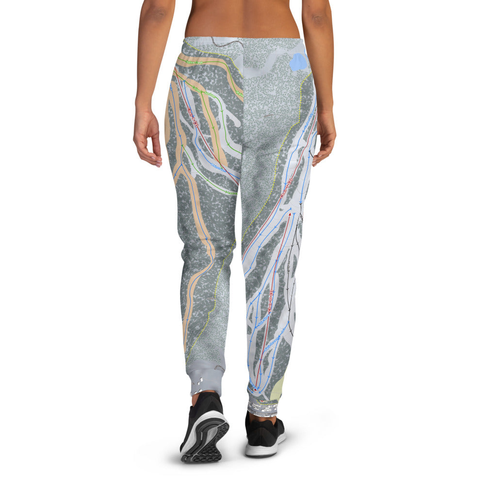 Snow Summit, California Ski Trail Map Women's Mid-Layer - Powderaddicts
