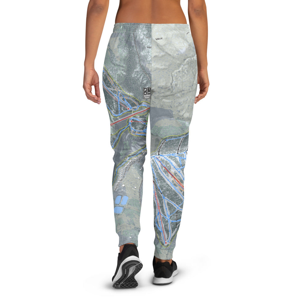 Lutsen Mountains, Minnesota Ski Trail Map Women's Mid-Layer - Powderaddicts