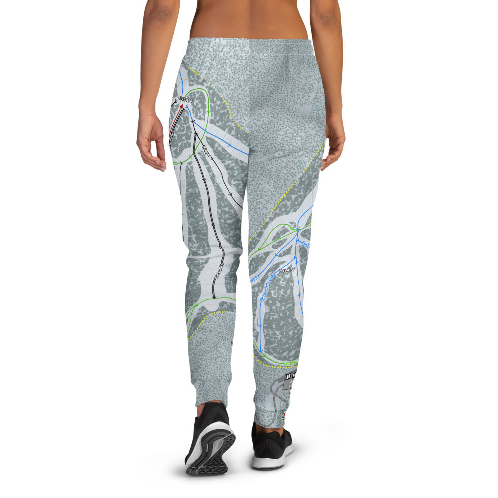 Maverick, Montana Ski Trail Map Women's Mid-Layer - Powderaddicts