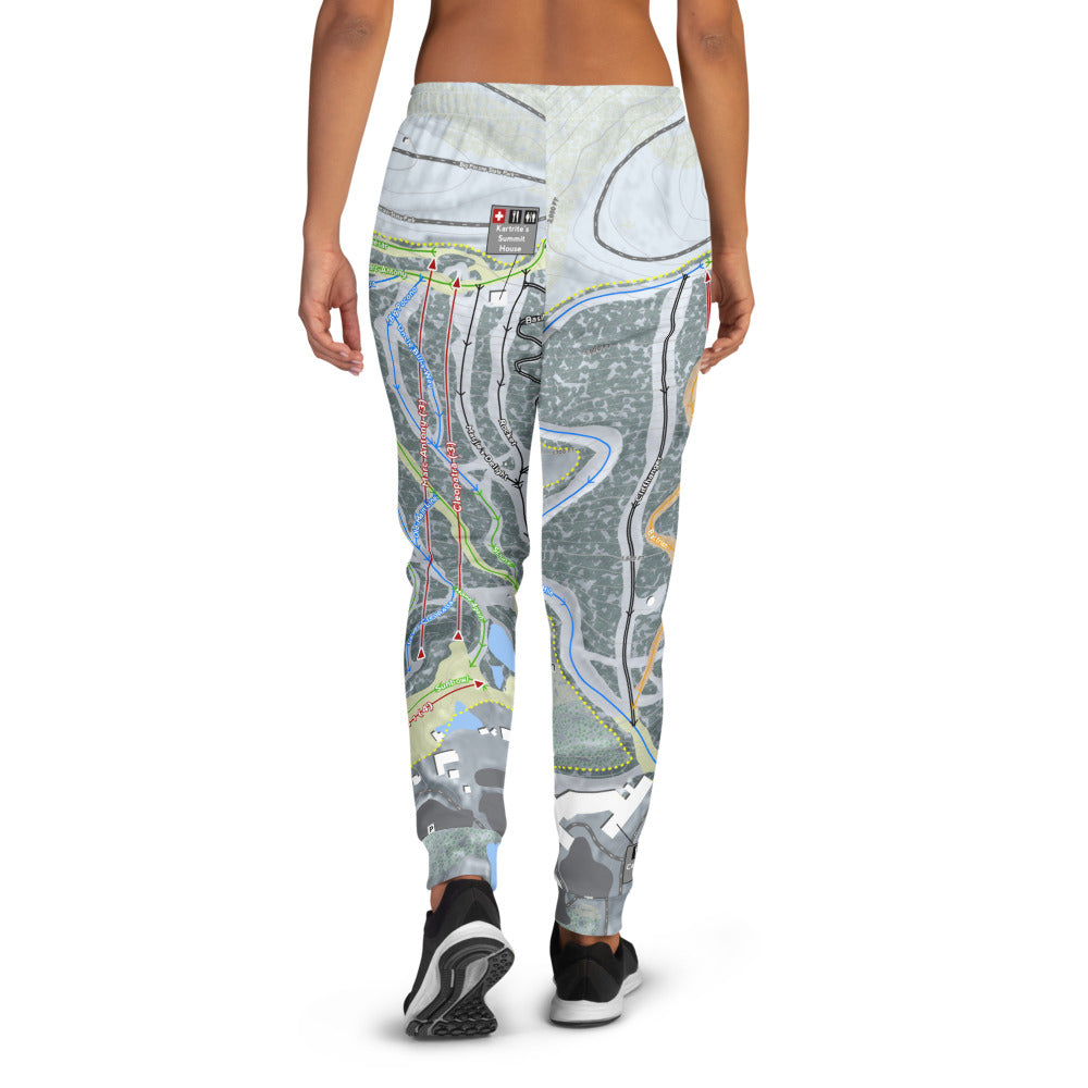 Camelback Mountain, Pennsylvania Ski Trail Map Women's Mid-Layer - Powderaddicts