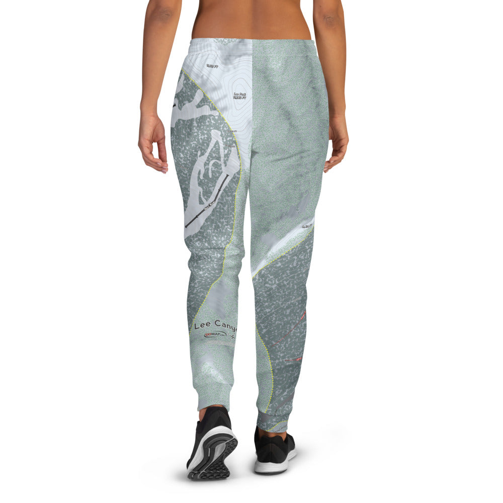 Lee Canyon, Nevada Ski Trail Map Women's Mid-Layer - Powderaddicts