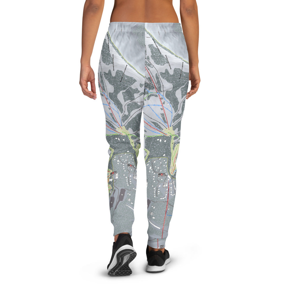 Sugarbowl, California Ski Trail Map Women&#39;s Mid-Layer - Powderaddicts