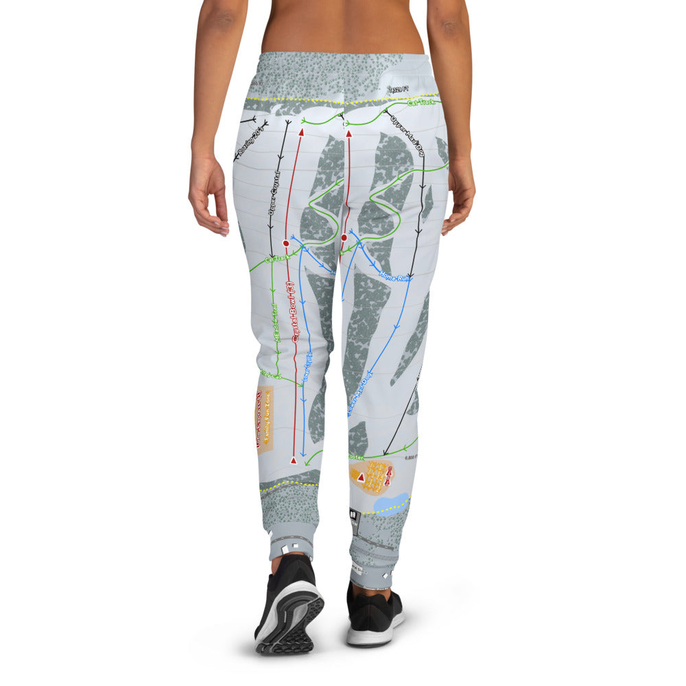 Soda Springs, California Ski Trail Map Women's Mid-Layer - Powderaddicts