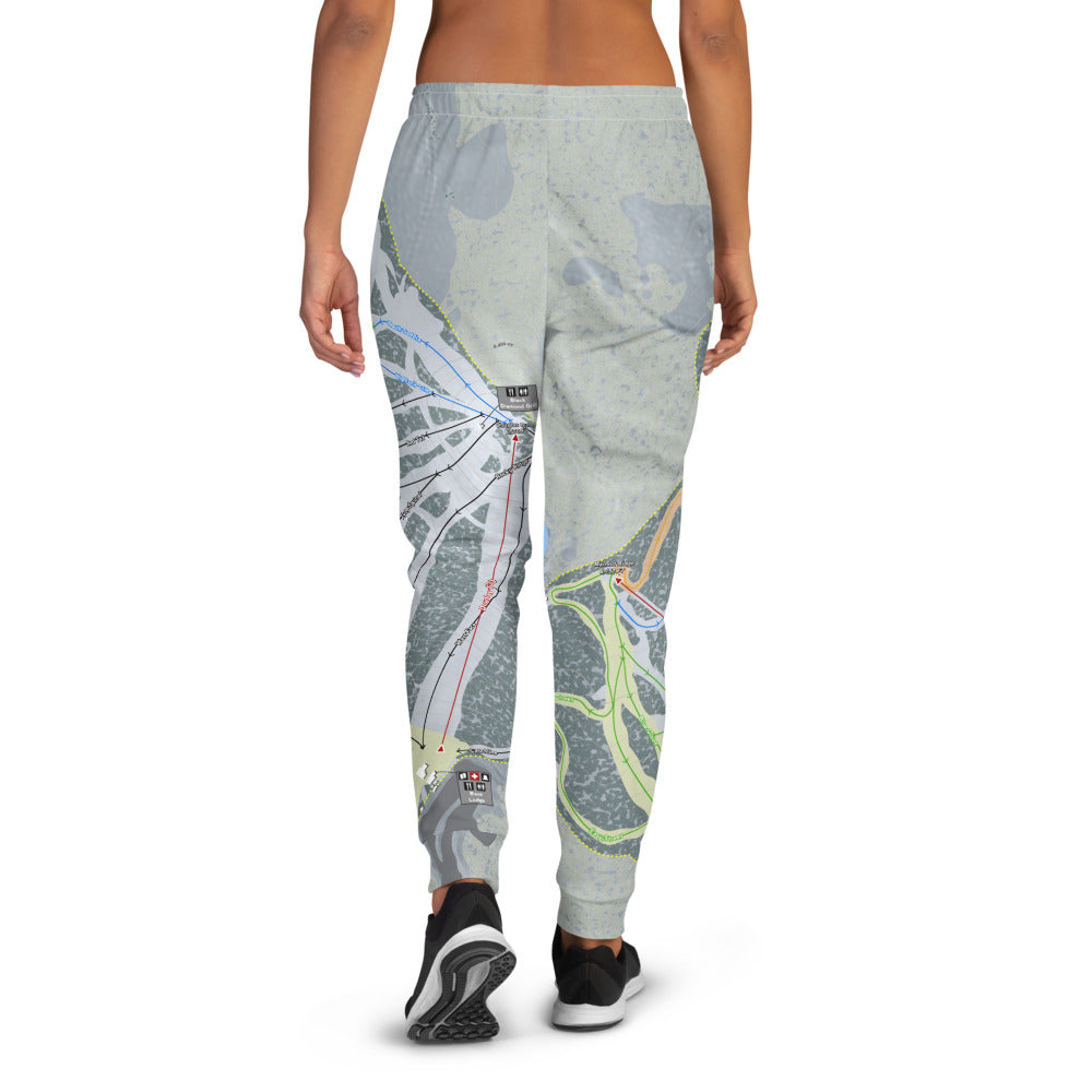 Mt. Shasta, California Ski Trail Map Women's Mid-Layer - Powderaddicts