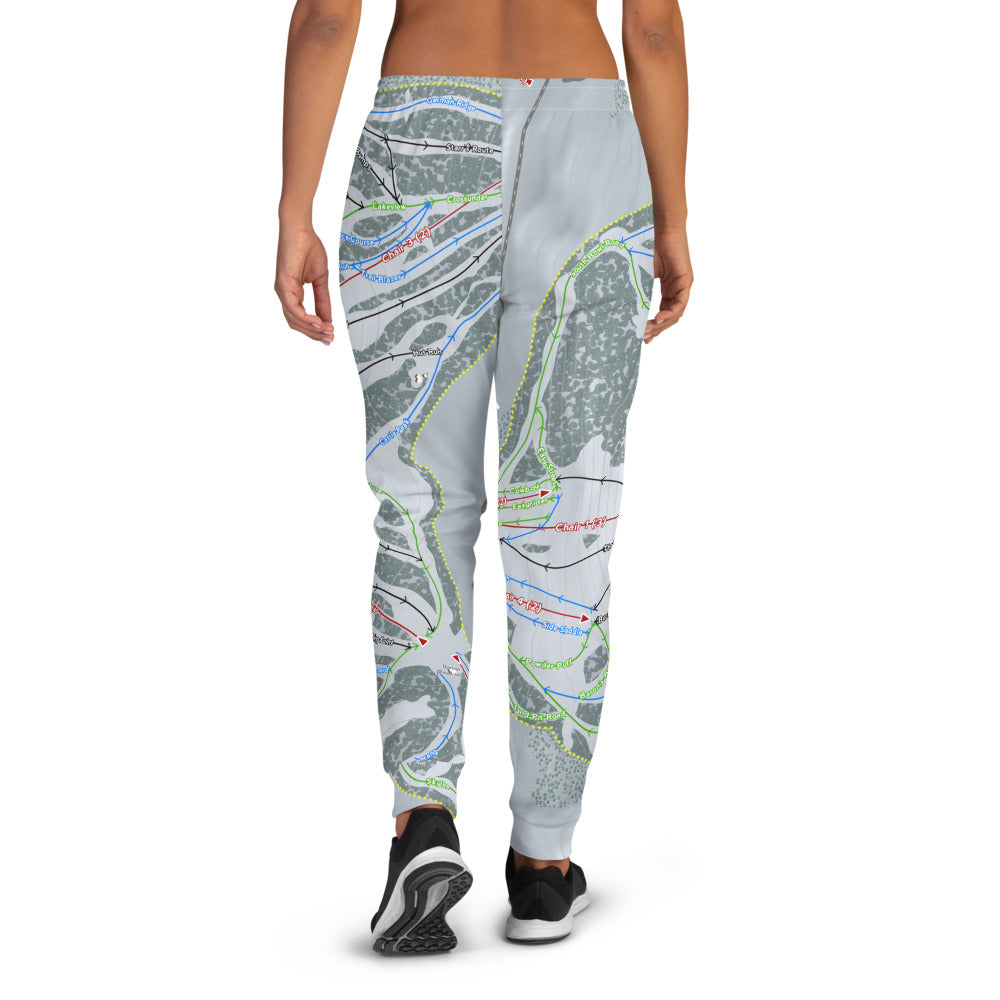 Donner Ski Ranch, California Ski Trail Map Women's Mid-Layer - Powderaddicts