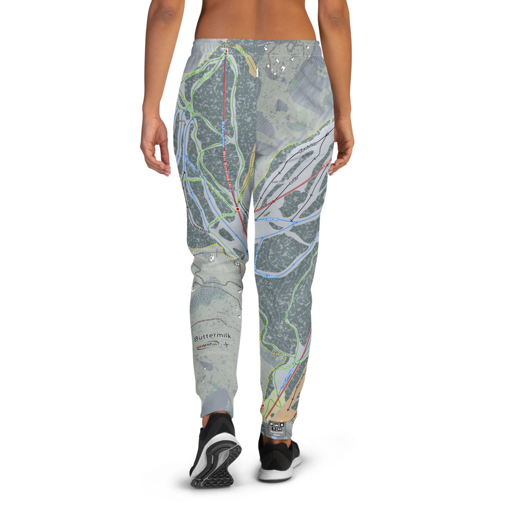 Buttermilk, Colorado Ski Trail Map Women's Mid-Layer - Powderaddicts