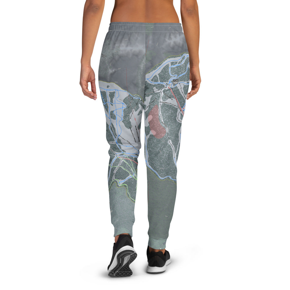 Fernie, British Columbia Ski Trail Map Women's Mid-Layer - Powderaddicts