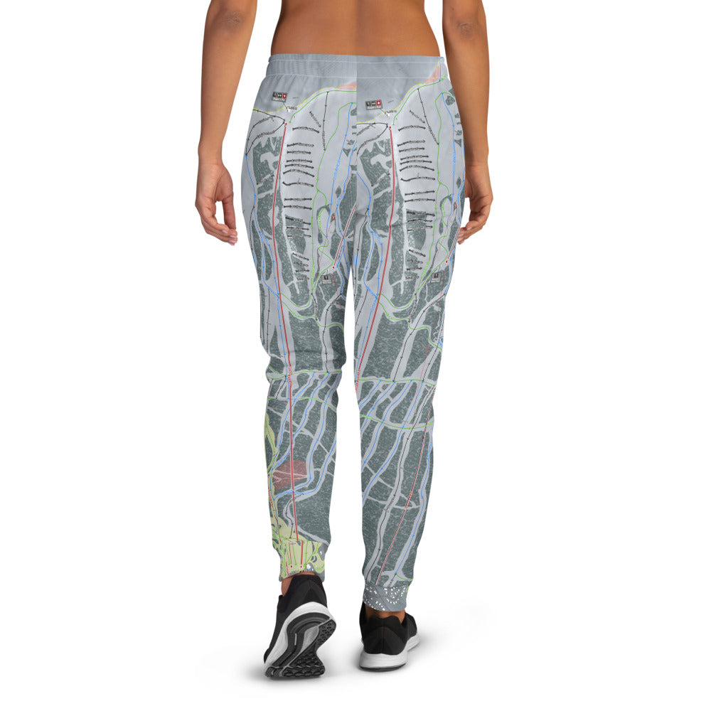 Kicking Horse, British Columbia Ski Trail Map Women's Mid-Layer - Powderaddicts