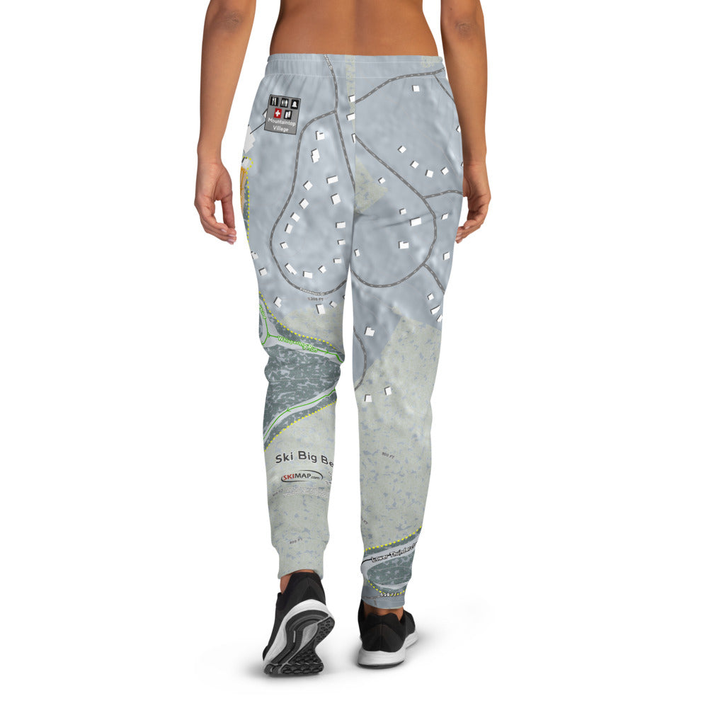 Ski Big Bear, Pennsylvania Ski Trail Map Women&#39;s Mid-Layer - Powderaddicts