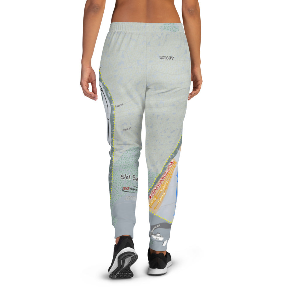 Ski Sawmill, Pennsylvania Ski Trail Map Women&#39;s Mid-Layer - Powderaddicts