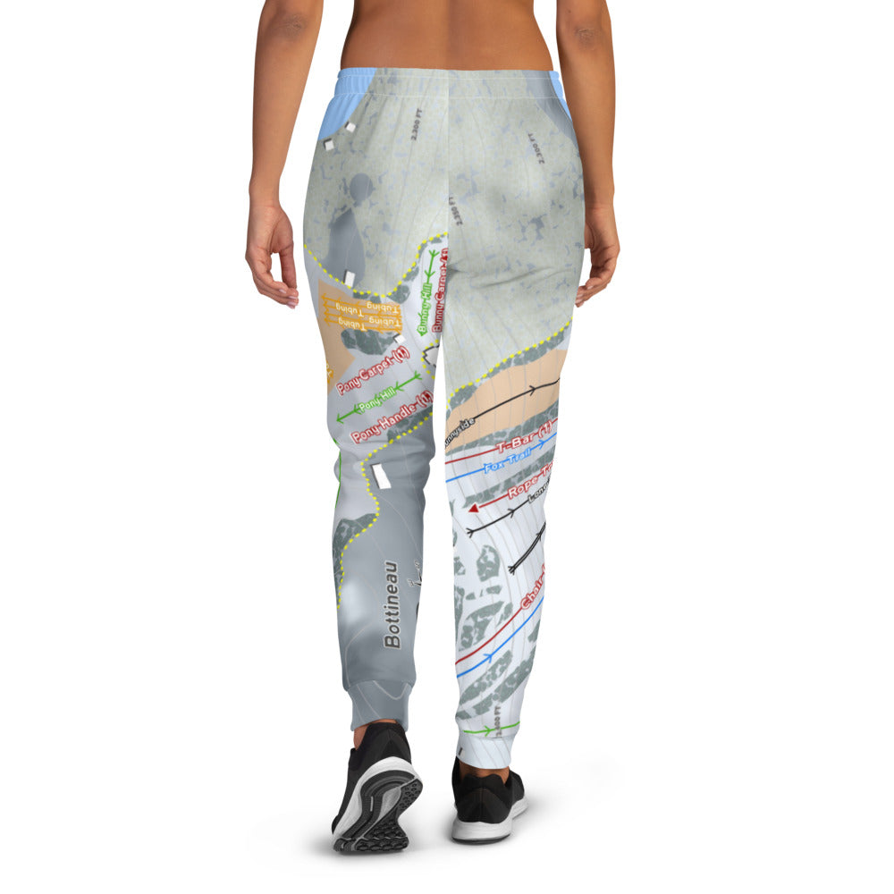 Bottineau, North Dakota Ski Trail Map Women&#39;s Mid-Layer - Powderaddicts