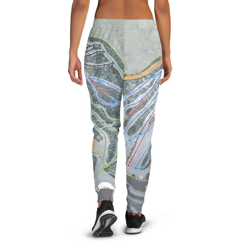 Giants Ridge, Minnesota Ski Trail Map Women's Mid-Layer - Powderaddicts