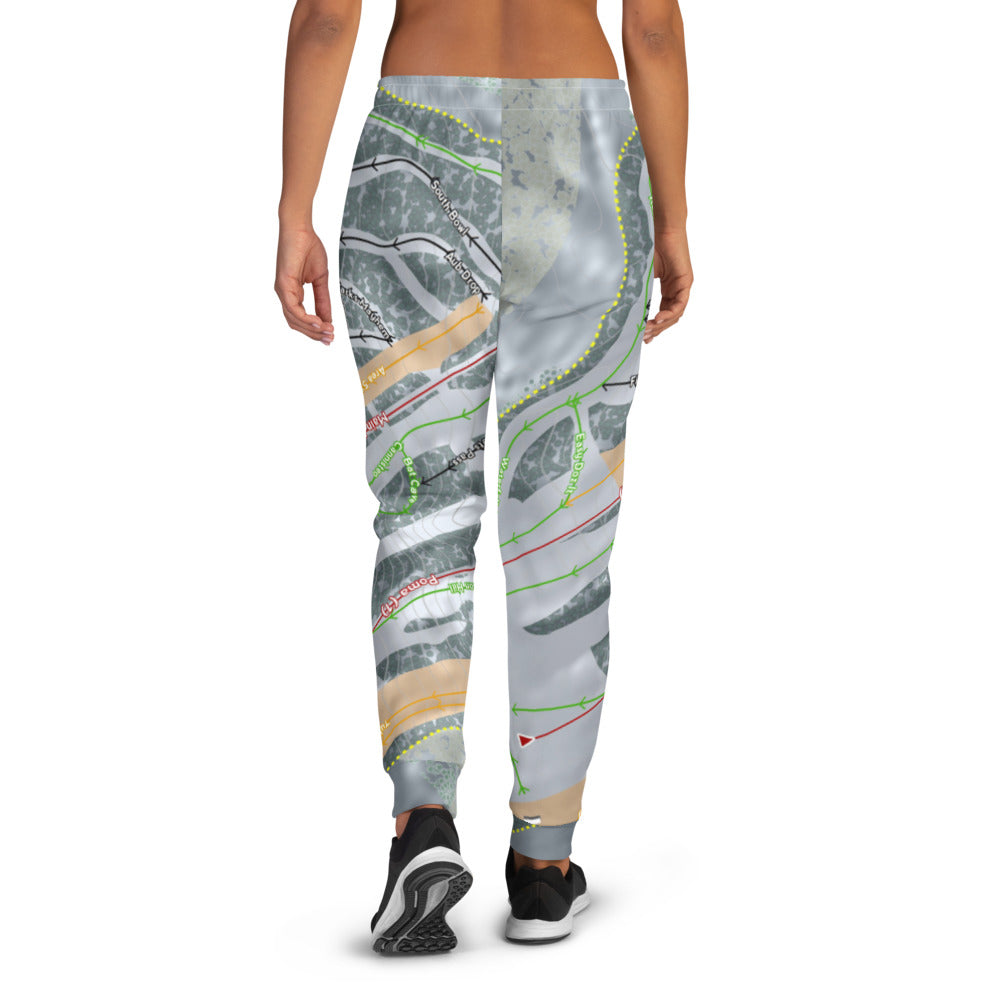 Mt Itasca, Minnesota Ski Trail Map Women's Mid-Layer - Powderaddicts