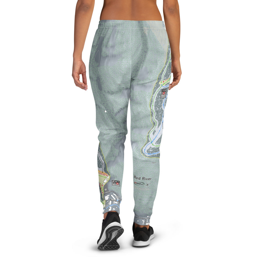 Red River, New Mexico Ski Trail Map Women's Mid-Layer - Powderaddicts