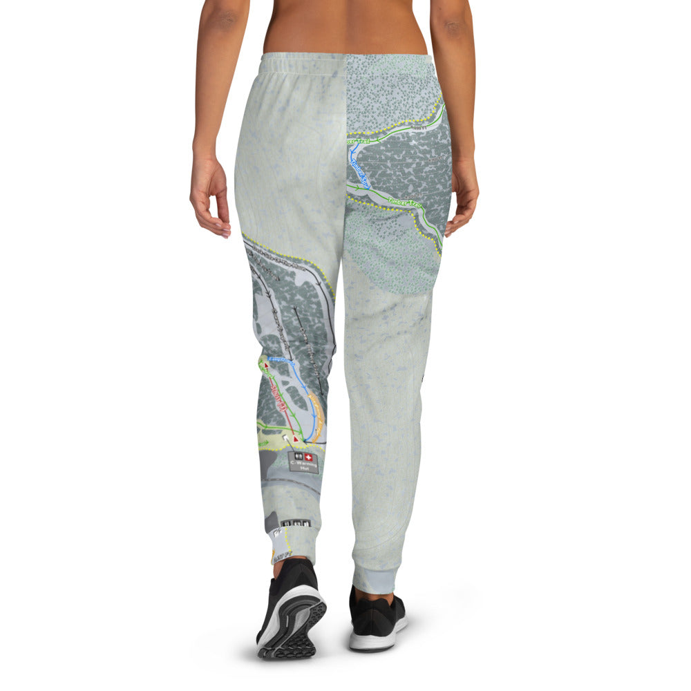 Canaan Valley, West Virginia Ski Trail Map Women's Mid-Layer - Powderaddicts