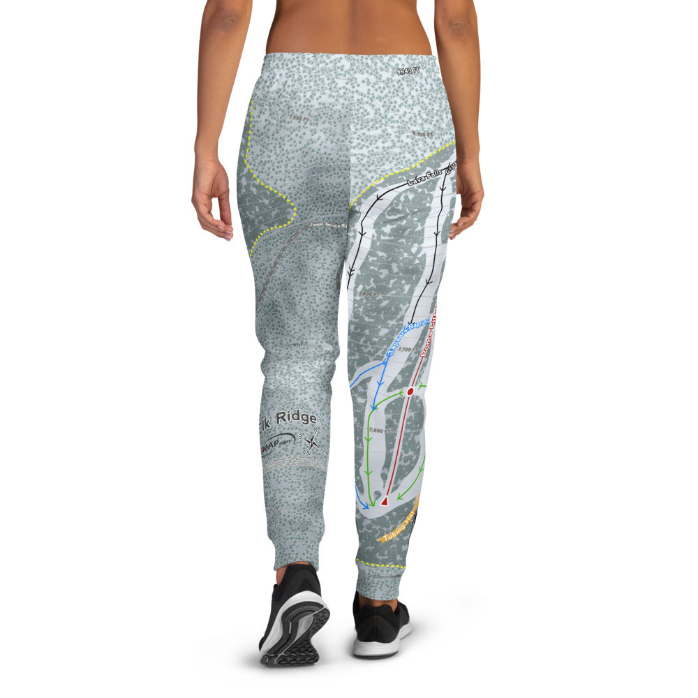 Elk Ridge, Arizona Ski Trail Map Women's Mid-Layer - Powderaddicts