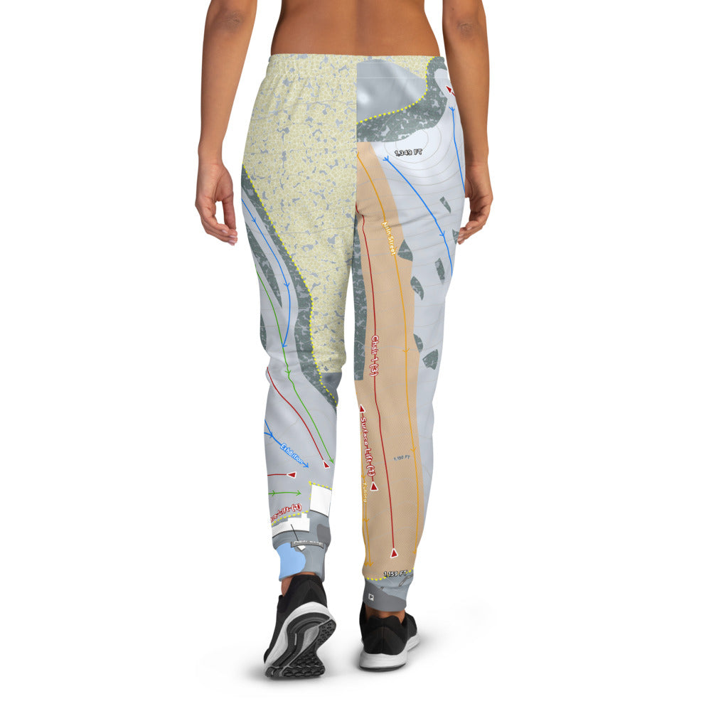 Alpine Valley, Ohio Ski Trail Map Women&#39;s Mid-Layer - Powderaddicts