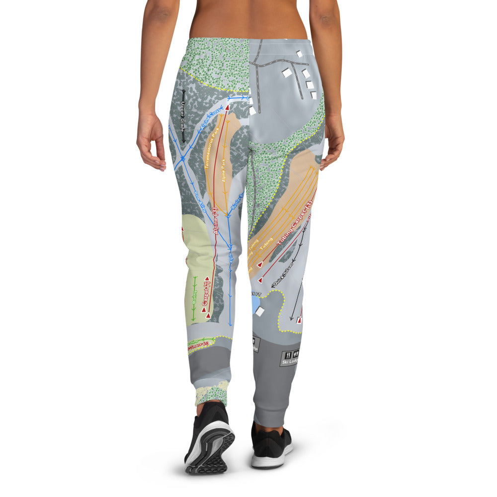 Snow Trails, Ohio Ski Trail Map Women's Mid-Layer - Powderaddicts