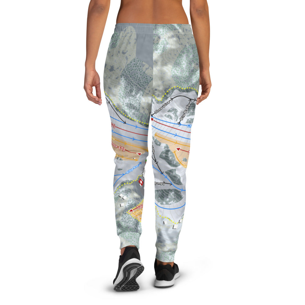 Mont Du Lac, Wisconsin Ski Trail Map Women's Mid-Layer - Powderaddicts