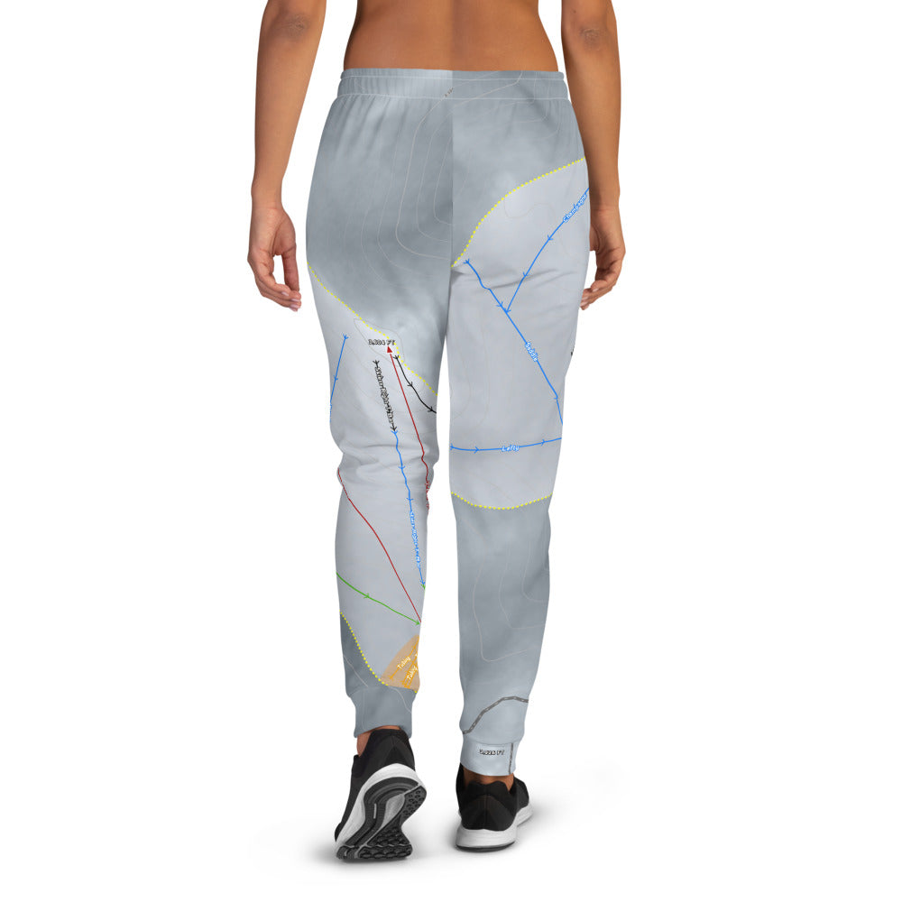 Arctic Valley, Alaska Ski Trail Map Women's Mid-Layer - Powderaddicts