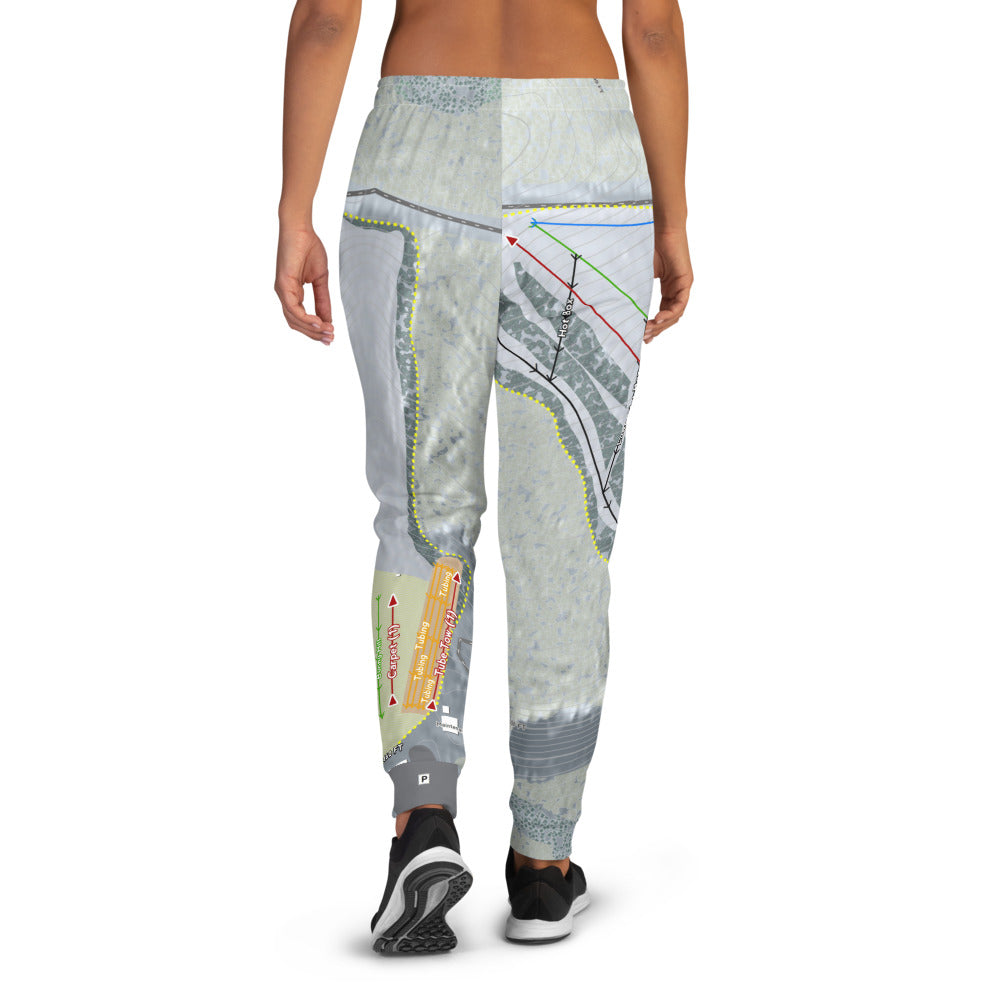 Birch Hill, Alaska Ski Trail Map Women's Mid-Layer - Powderaddicts