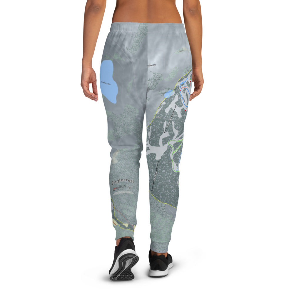 Eaglecrest, Alaska Ski Trail Map Women's Mid-Layer - Powderaddicts