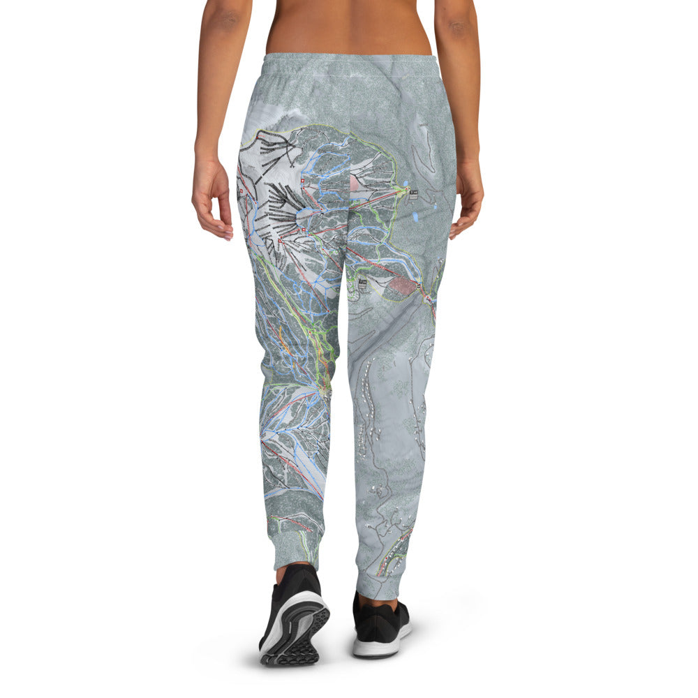 Big Sky Combo, Montana Ski Trail Map Women's Mid-Layer - Powderaddicts