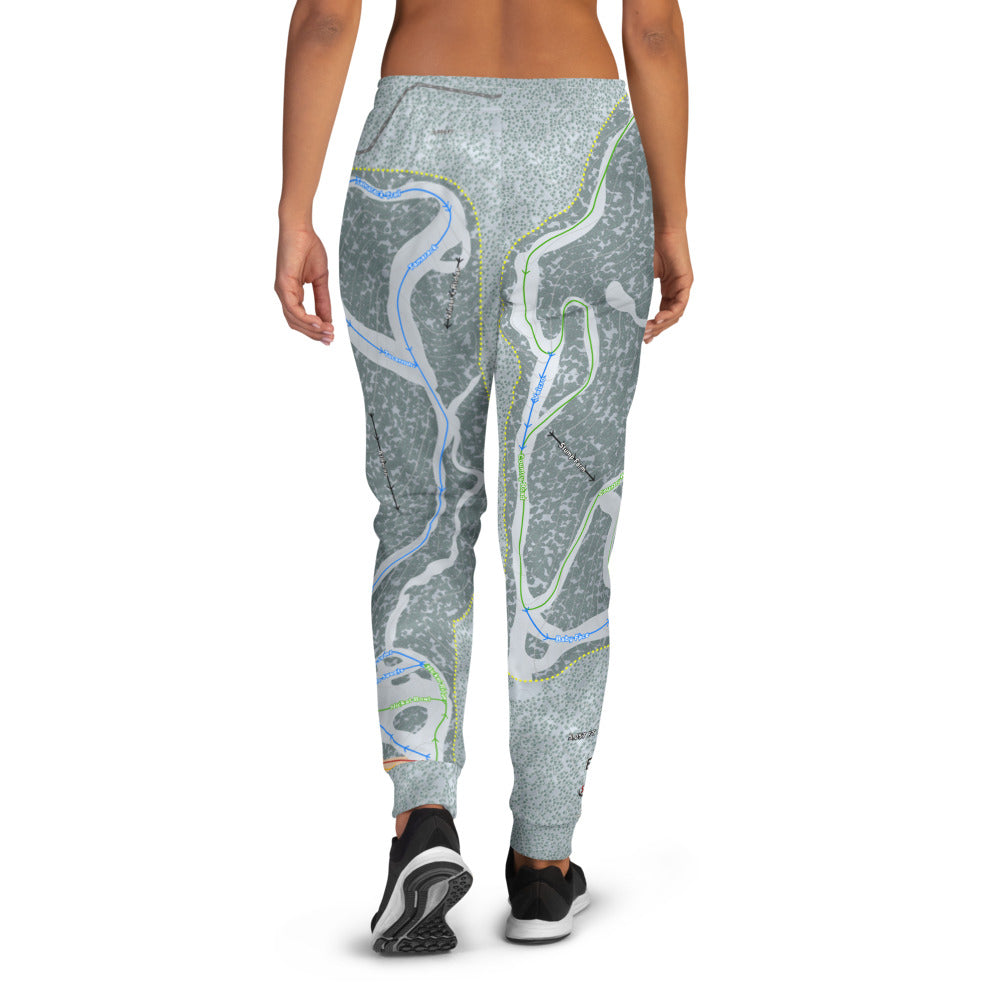 Bluewood, Washington Ski Trail Map Women's Mid-Layer - Powderaddicts