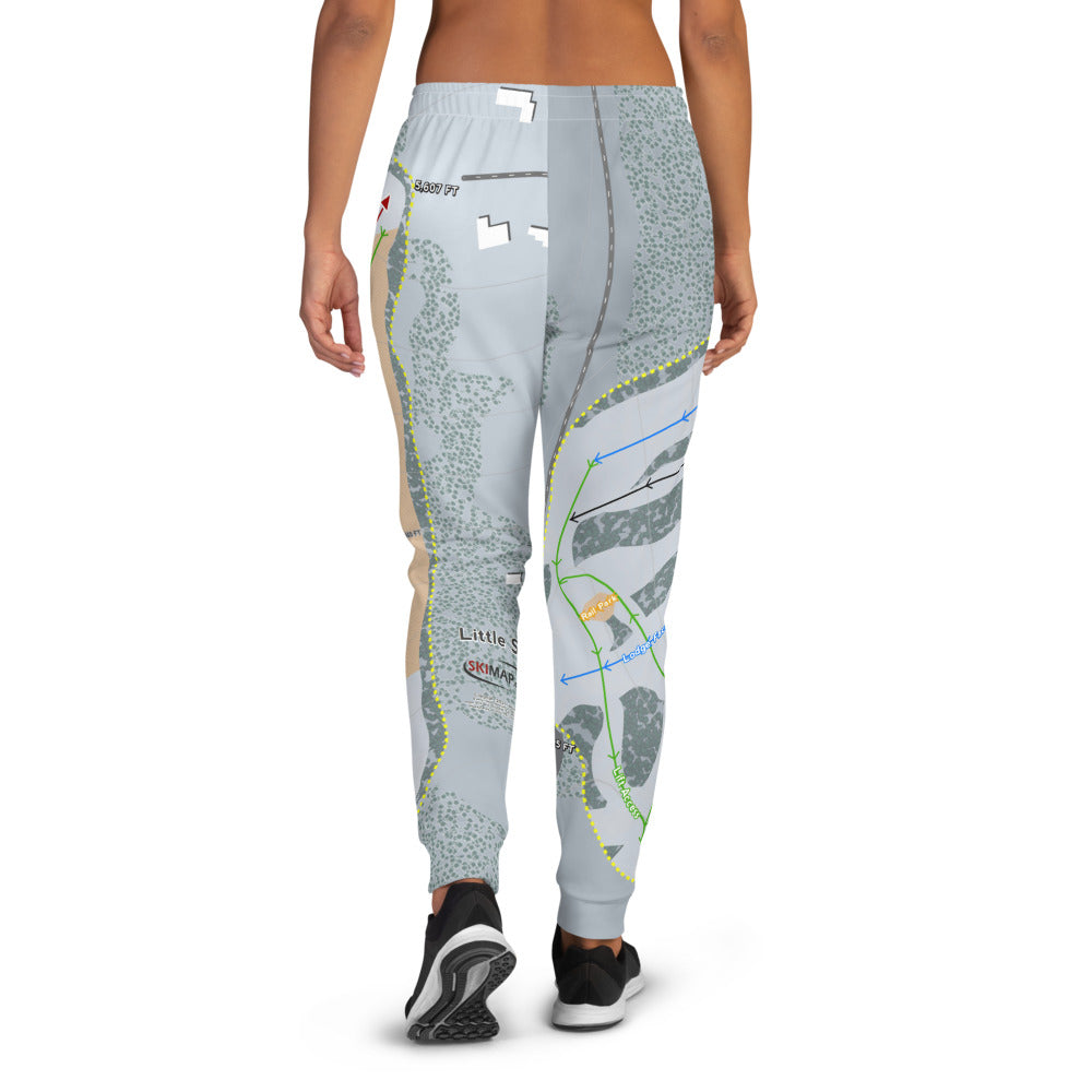 Little Ski Hill, Idaho Ski Trail Map Women's Mid-Layer - Powderaddicts