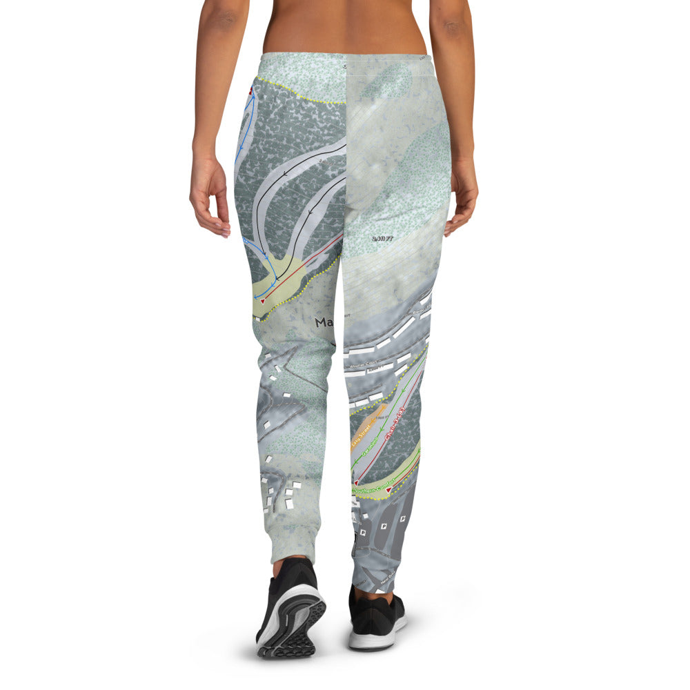 Massanutten, Virginia Ski Trail Map Women's Mid-Layer - Powderaddicts