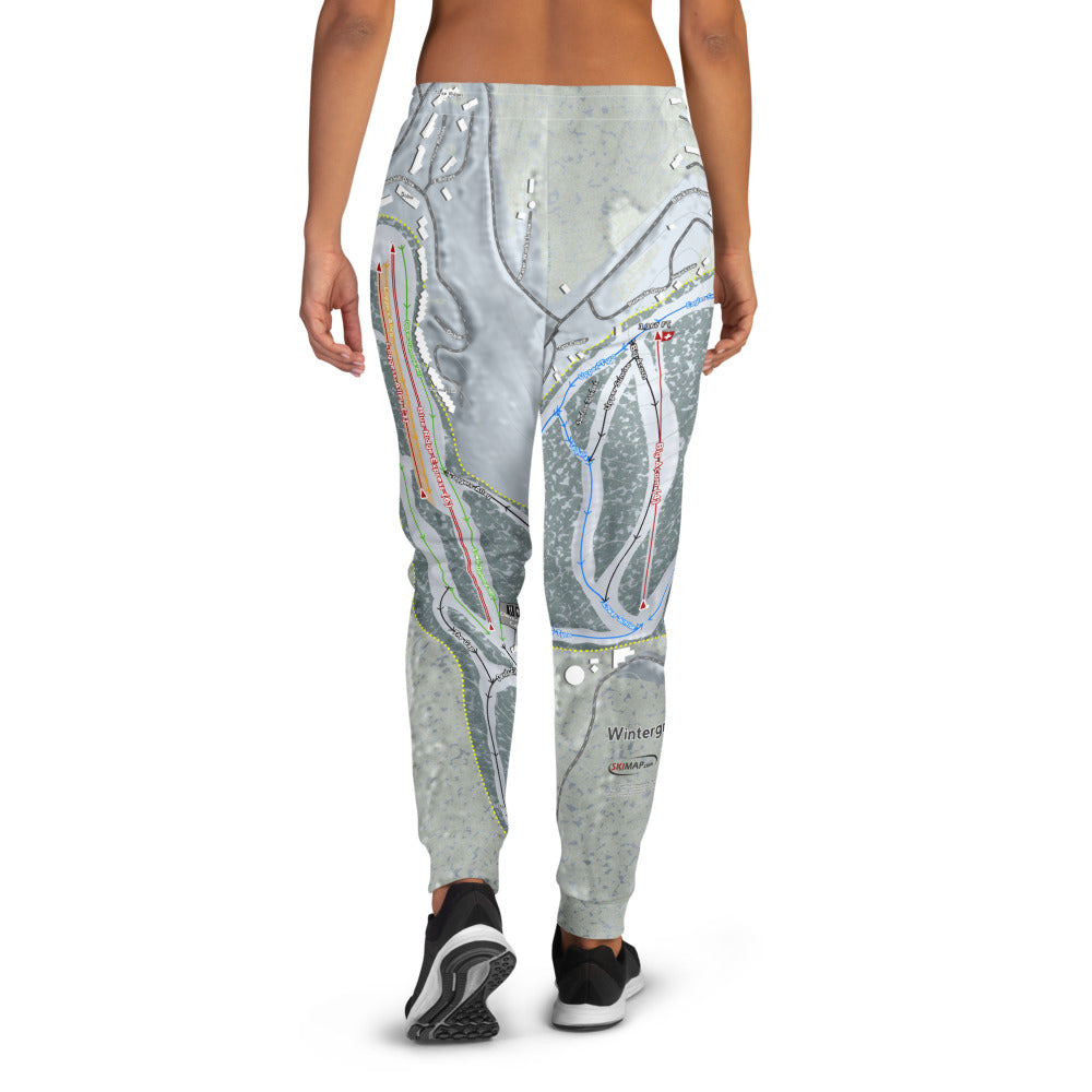 Wintergreen, Virginia Ski Trail Map Women's Mid-Layer - Powderaddicts
