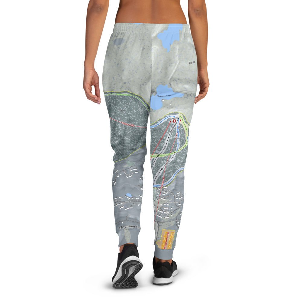 Mountain Creek, New Jersey Ski Trail Map Women's Mid-Layer - Powderaddicts