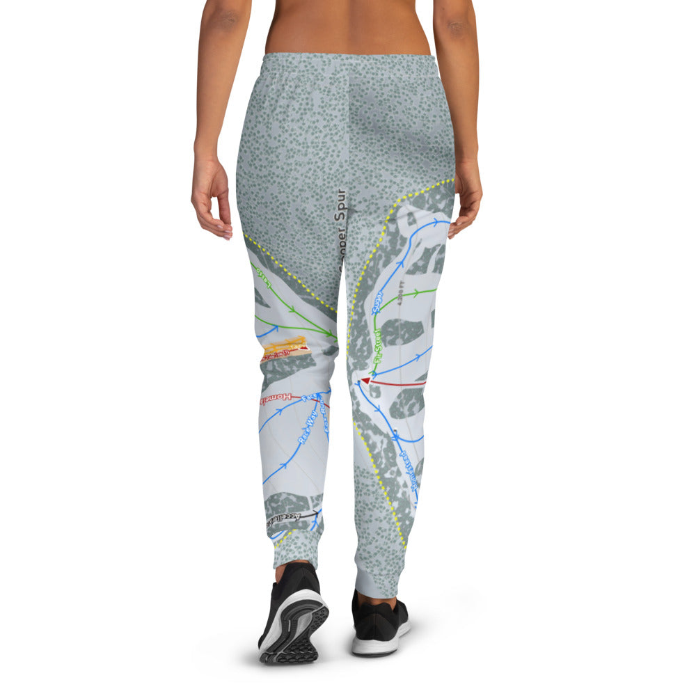 Cooper Spur, Oregon Ski Trail Map Women's Mid-Layer - Powderaddicts