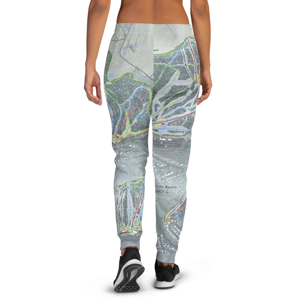 Holiday Valley Combo, New York Ski Trail Map Women's Mid-Layer - Powderaddicts