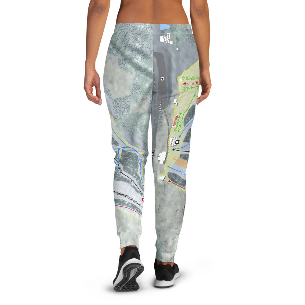 Blue Hills, Massachusetts Ski Trail Map Women's Mid-Layer - Powderaddicts