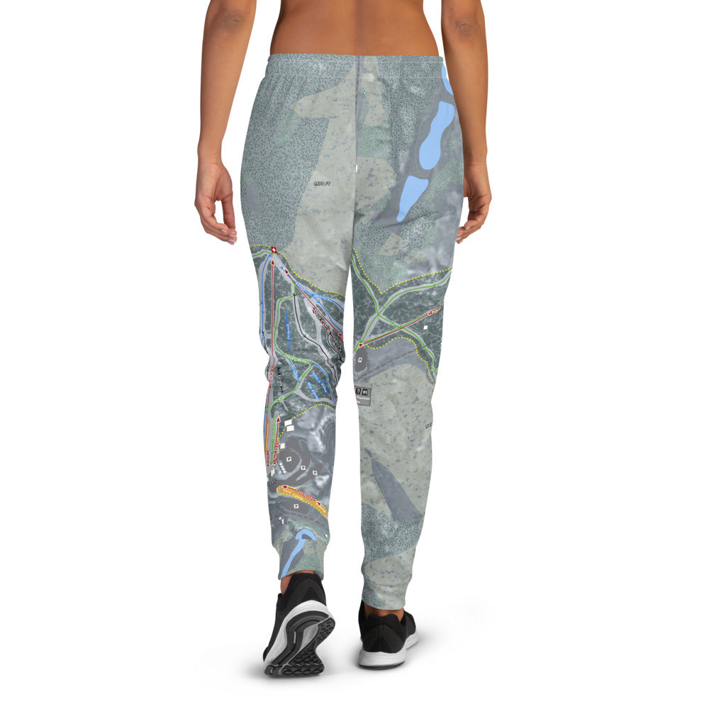 Titus Mountain, New York Ski Trail Map Women's Mid-Layer - Powderaddicts