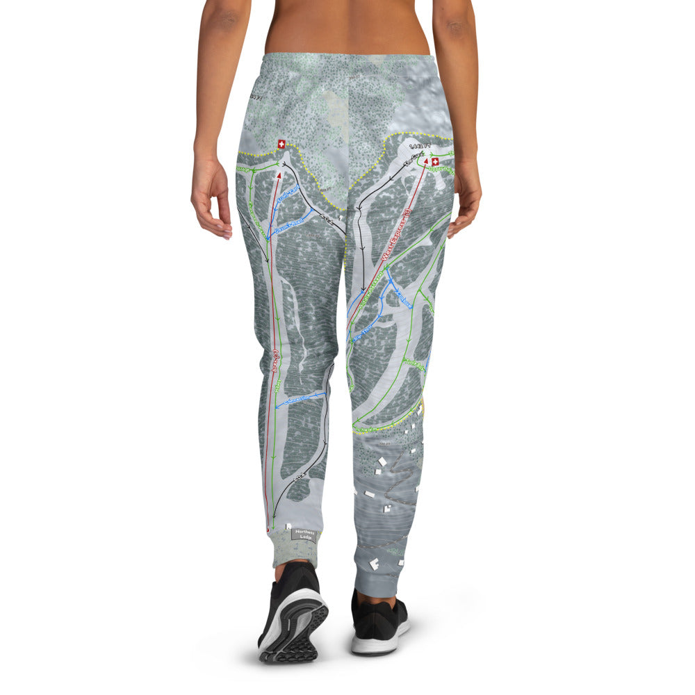 West Mountain, New York Ski Trail Map Women's Mid-Layer - Powderaddicts