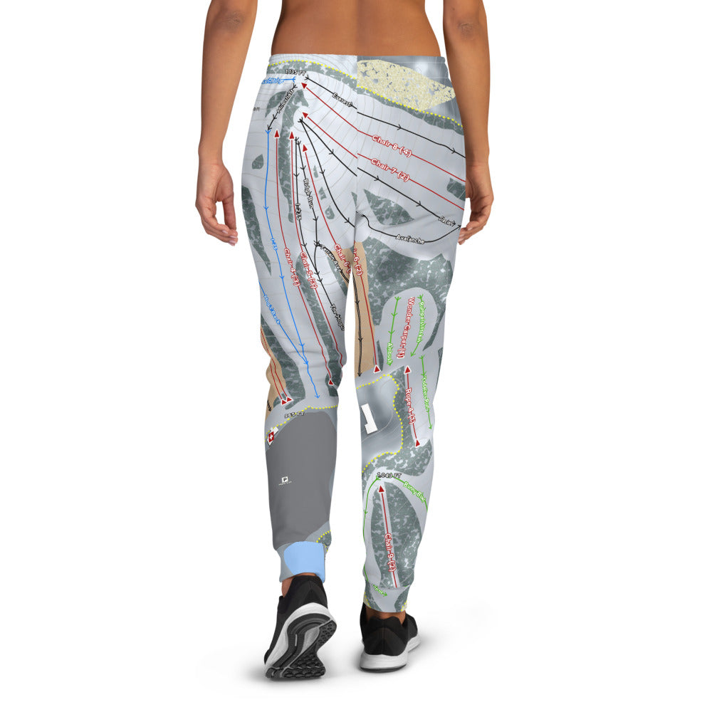 Alpine Valley, Michigan Ski Trail Map Women's Mid-Layer - Powderaddicts