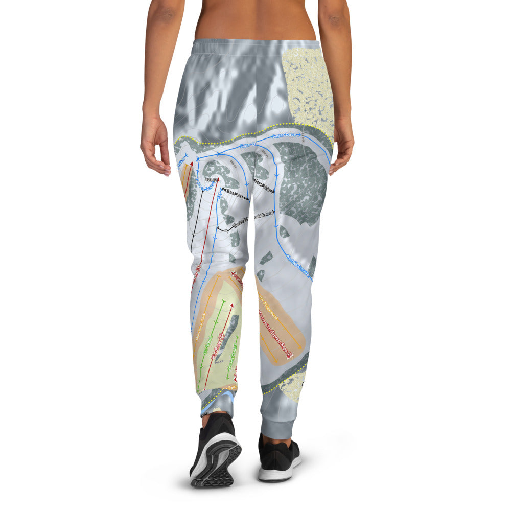 Cannonsburg, Michigan Ski Trail Map Women's Mid-Layer - Powderaddicts